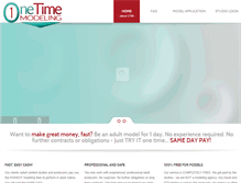 Tablet Screenshot of onetimemodeling.com